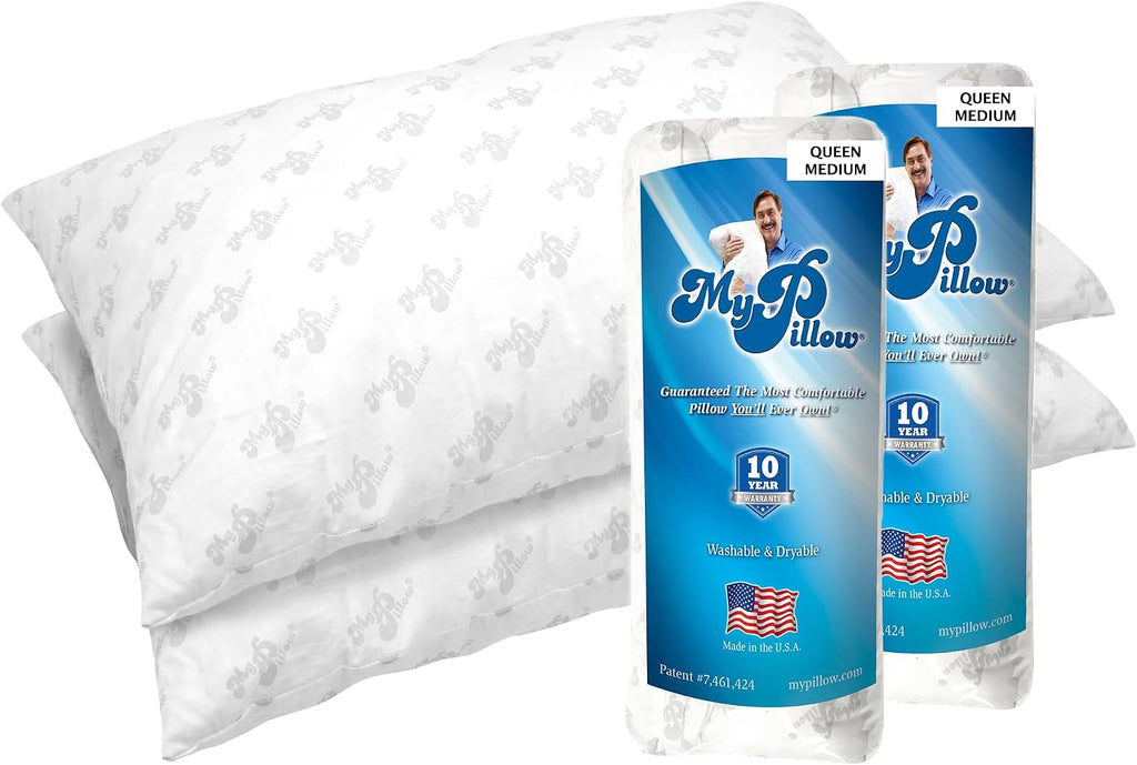 MyPillow Bedding Bed Pillows for Sleeping Queen Size, Set of 2, for Back, Stomach or Side Sleepers - My Pillow Classic Pillow [Queen…