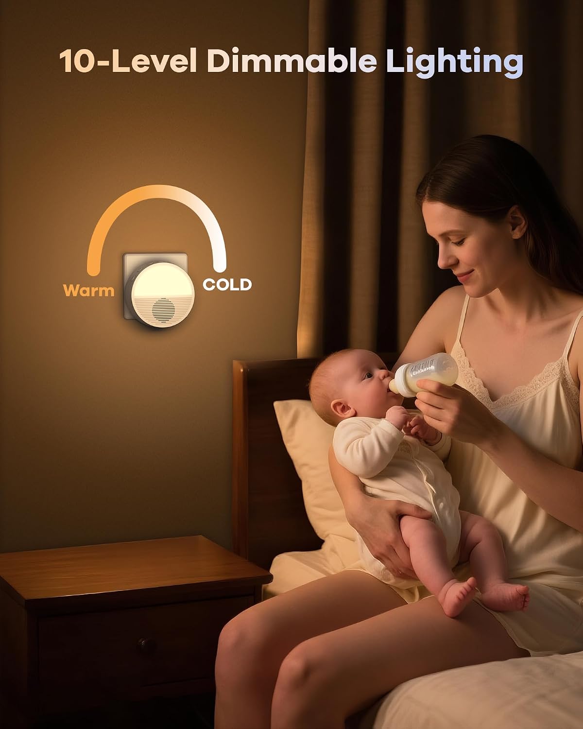GorgeousHome-IlluminatingeveryMoment Wall Plug in/Cable Connection White Noise Sound Machine, Seaside Sunset Noise Machines for Sleeping Ba…