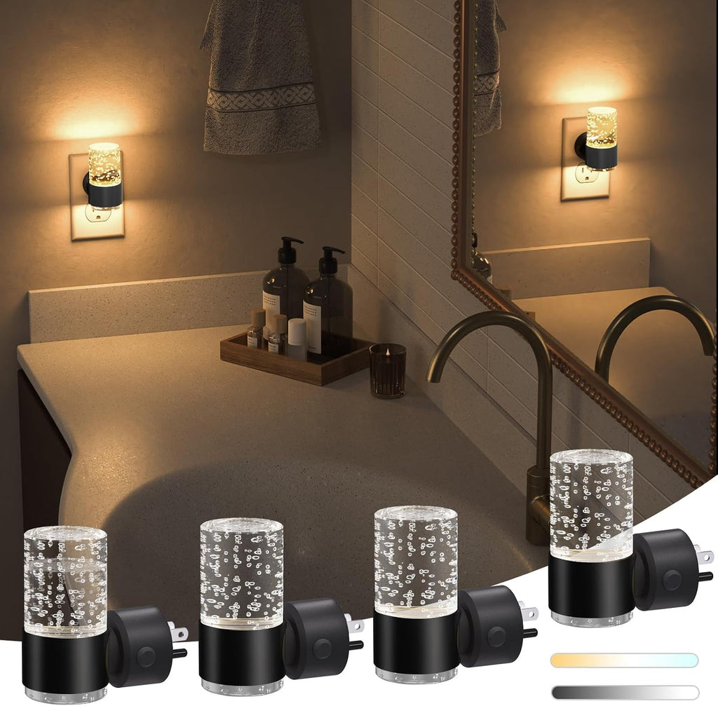 Niorsun Night Light Plug into Wall, Dimmable Nights Lights with 3 CCT & 5 Brightness Levels, Acrylic Plug in Night Light, Auto Dusk to…