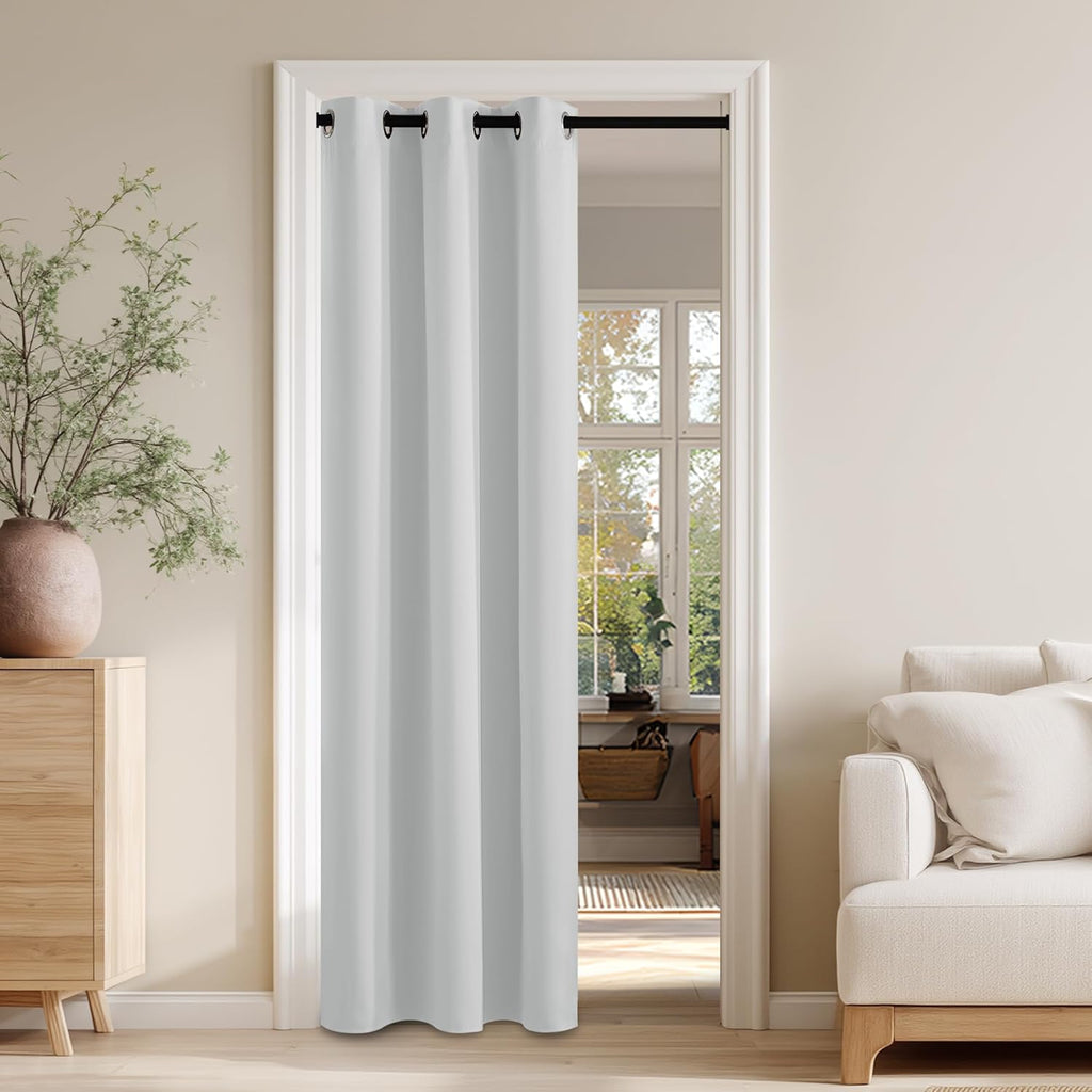 Rybhome RYB HOME 100% Blackout Door Curtain for Doorway/Open Closet, Privacy Temporary Door for Bedroom/Kitchen/Laundry/Patio, Thermal Insu…