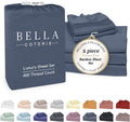 Bella Coterie Luxury Bamboo Viscose Split King Size Sheet Set | 2 Fitted Sheets for Sleep Number & Adjustable Beds | 100% Organically…