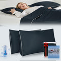 Cieltown Cooling Pillow Cases for Hot-Sleepers: Q-Max ≥0.4 Nylon Spandex Cool-to-Touch for Night Sweats - Waffle Weave for Dry & Com…