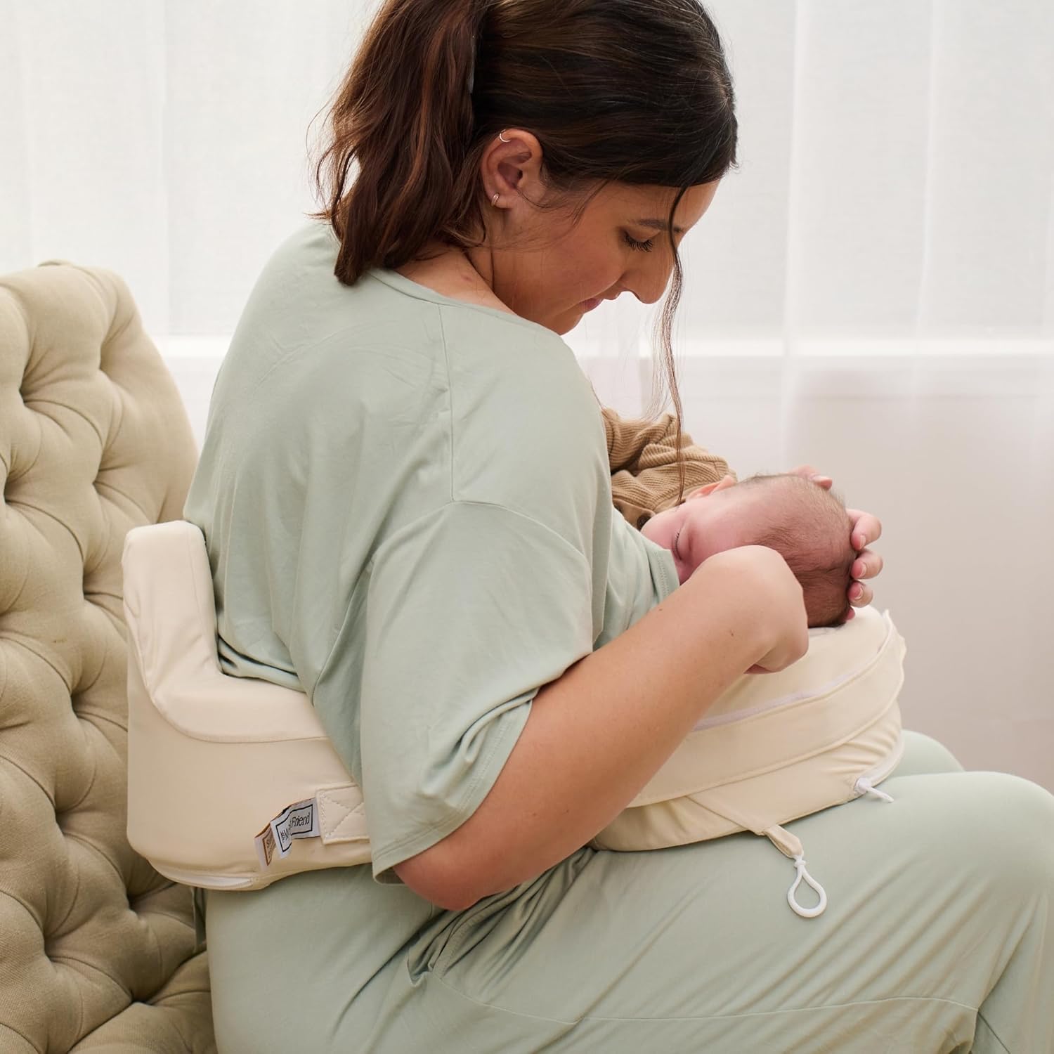 My Brest Friend Super Deluxe Nursing Pillow - Enhanced Comfort & Ergonomic Breastfeeding Pillow for Ultimate Support for Mom & Baby…