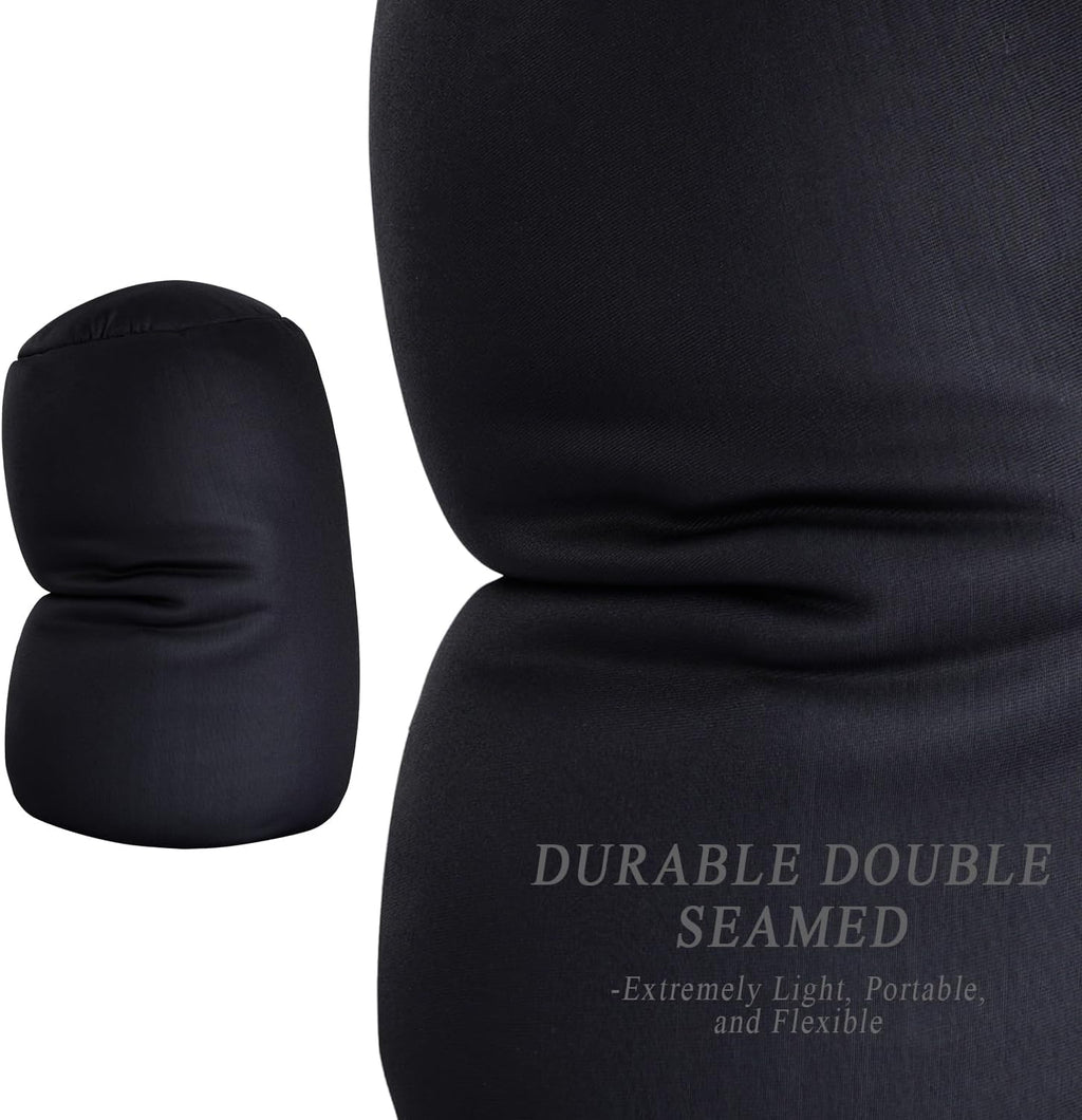 Microbead Neck Body Pillow Tube Microbead Bolster Bean Smooth Cool Pillow Neck Cervical Roll Pillow for Sleeping 7 x 12Inch Throw Travel…