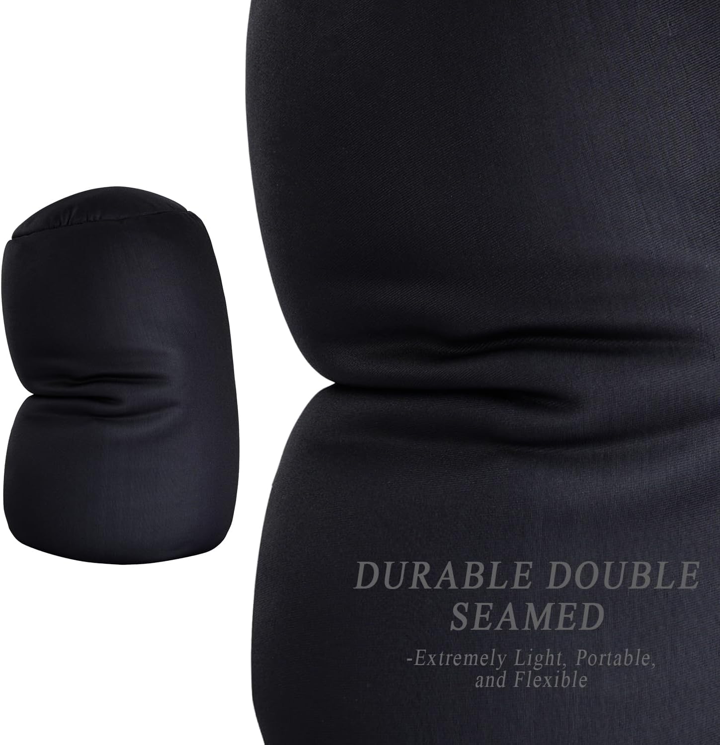 Microbead Neck Body Pillow Tube Microbead Bolster Bean Smooth Cool Pillow Neck Cervical Roll Pillow for Sleeping 7 x 12Inch Throw Travel…
