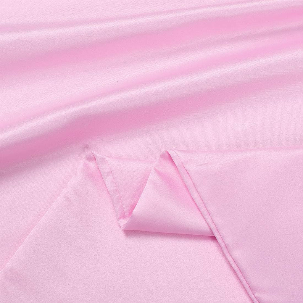 uxcell Body Pillow Cover 20x54 Inch Light Pink Silky Satin Body Pillowcases for Hair and Skin Luxury Cooling Soft Smooth Washable