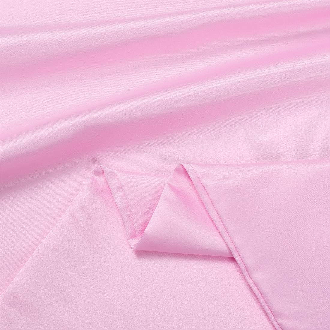 uxcell Body Pillow Cover 20x54 Inch Light Pink Silky Satin Body Pillowcases for Hair and Skin Luxury Cooling Soft Smooth Washable