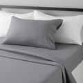 AmazonBasics Amazon Basics Lightweight Super Soft easy maintenance Wrinkle-Free Breathable Brushed Microfiber 3-Piece Bed Sheet Set with…