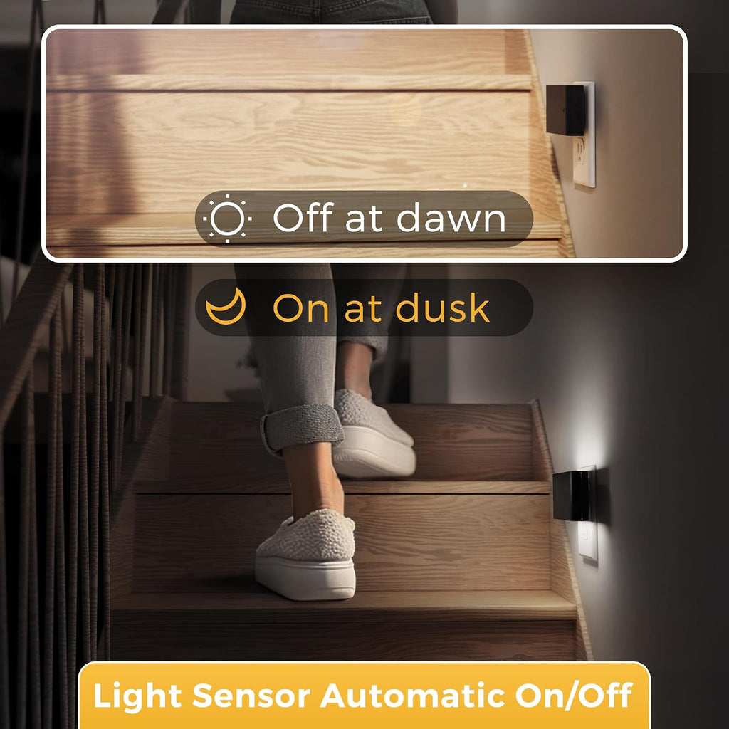 Llohasled L LOHAS LED Night Light, Dimmable Modern LED Night Lights Plug into Wall, Dusk to Dawn Sensor Night Lights for Kid, 0-100LM 5000K…