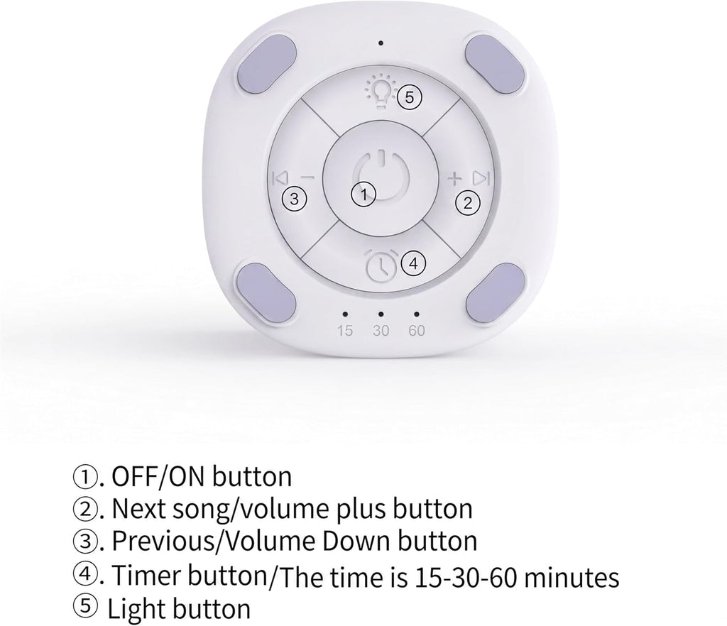TXNZYSS White Noise Machine Mini for Travel, Small Sound Machine for Adults, Baby, Pet 10 Soothing Sounds,4 Timers, Battery Sleep Mach…