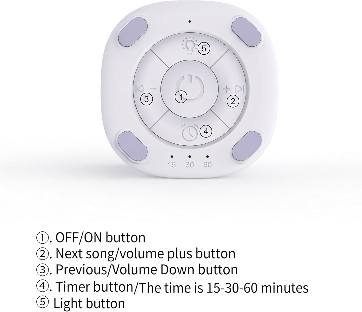 TXNZYSS White Noise Machine Mini for Travel, Small Sound Machine for Adults, Baby, Pet 10 Soothing Sounds,4 Timers, Battery Sleep Mach…