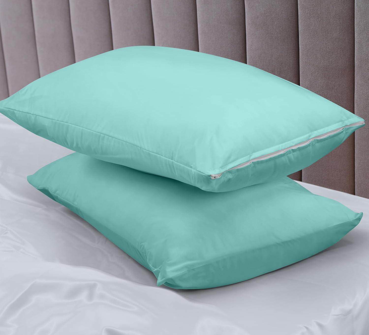 Utopiabedding Utopia Bedding 100% Waterproof Pillow Protectors with Zipper King Size (Set of 2), Bed Bug and Dust Mite Proof Zippered Pillo…