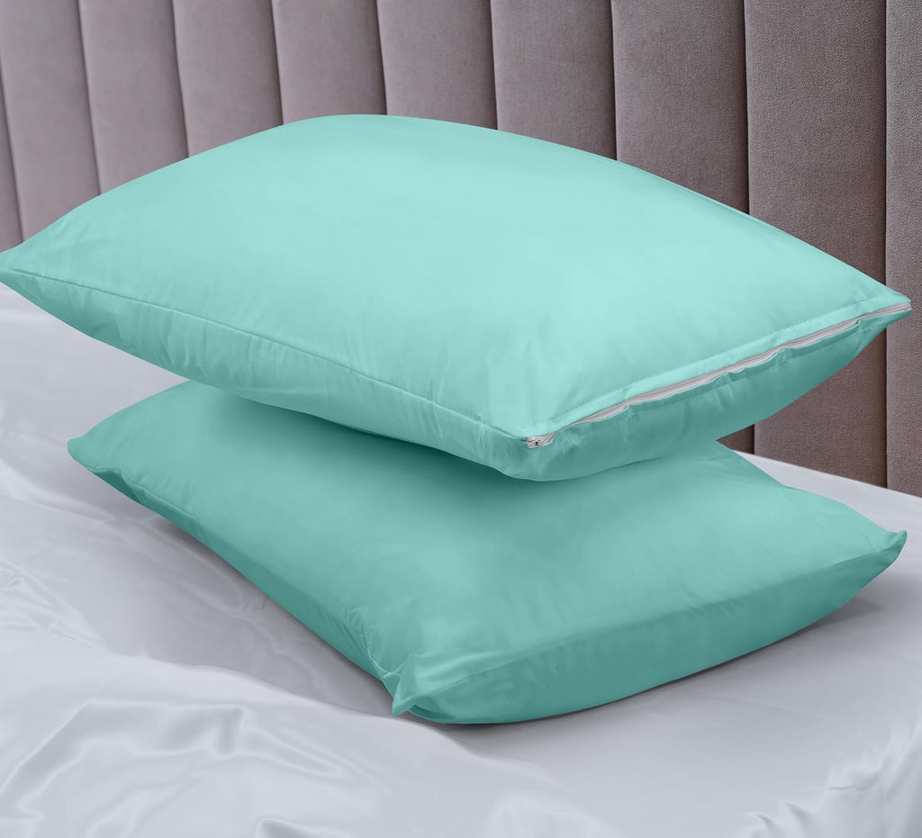 Utopiabedding Utopia Bedding 100% Waterproof Pillow Protectors with Zipper Queen Size (Set of 2), Bed Bug and Dust Mite Proof Zippered Pill…