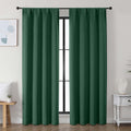 Simplebrand Ava Ever Green Blackout Curtains for Bedroom, 78 Inch Length, 2 Panels Set, Privacy Thermal Insulated Rod Pocket Window Curtain…