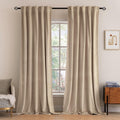 Miulee Velvet Curtains 2 Panels Luxury Blackout Curtains for Bedroom Living Room Thermal Insulated Super Soft Window Drapes Rod Pocket & Ba…
