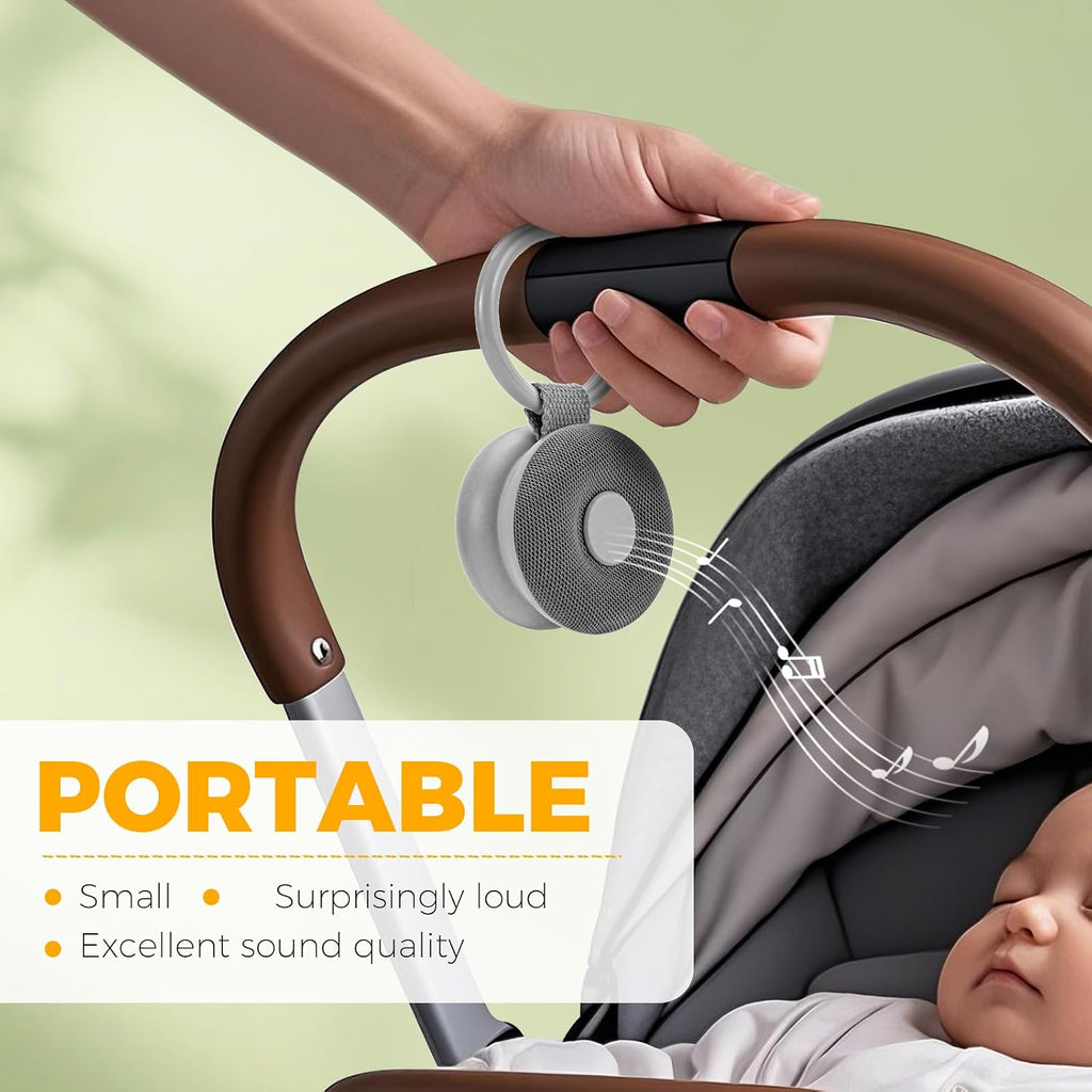 Portable Sound Machine - White Noise Sound Machine for Baby, Travel Donut Sound Machine for Sleep, 15 Soothing Sounds & 7 Colors Night…