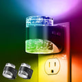 Llohasled L LOHAS LED Night Light, RGB Bubble Night Lights Plug into Wall, 2 Pack 10-Color Change Night Light, Dimmable Nightlights with Dus…