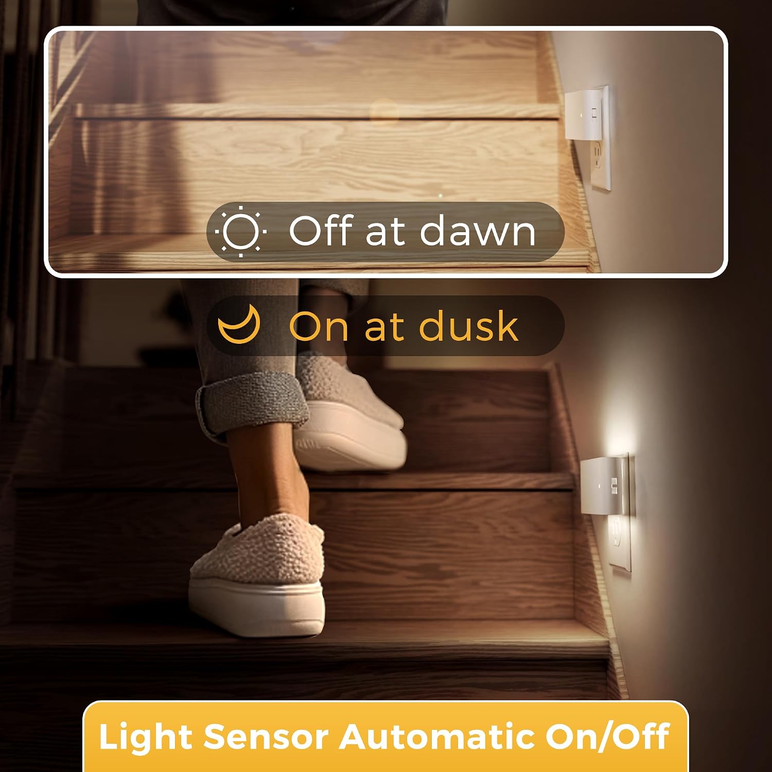L LOHAS LED Night Light, 2 Pack Dimmable Modern LED Night Lights Plug into Wall, Dusk to Dawn Sensor Night Lights for Kid, 0-100LM 5000K…