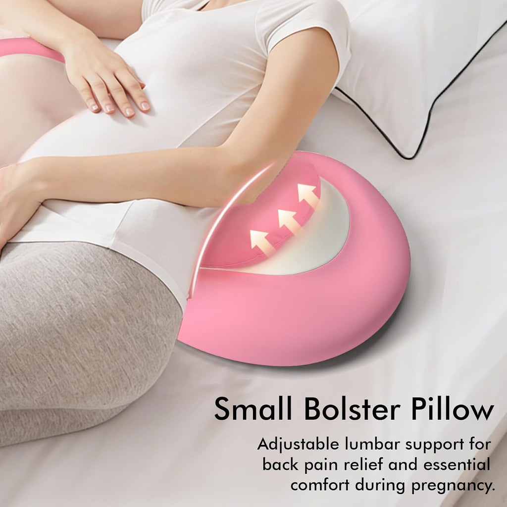 Pregnancy Pillows for Sleeping, Memory Foam W Shaped Maternity Pillow for Pregnant Women, Adjustable Travel Pregnancy Wedge Pillow with…