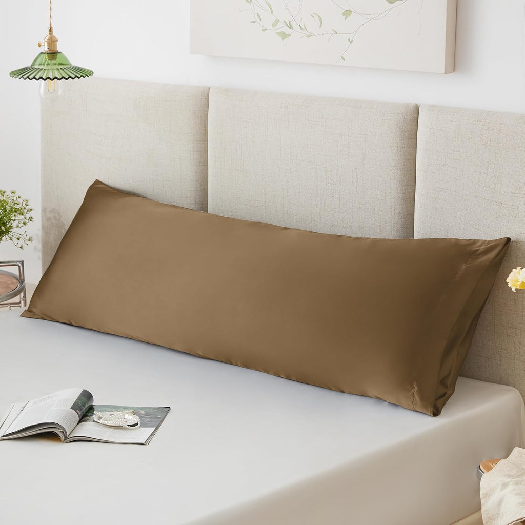 Lovescabin Love's cabin Satin Body Pillowcase 20x54, Cooling Pillow Cover for Hair and Skin, Silky Smooth with Envelope Closure, Similar to…