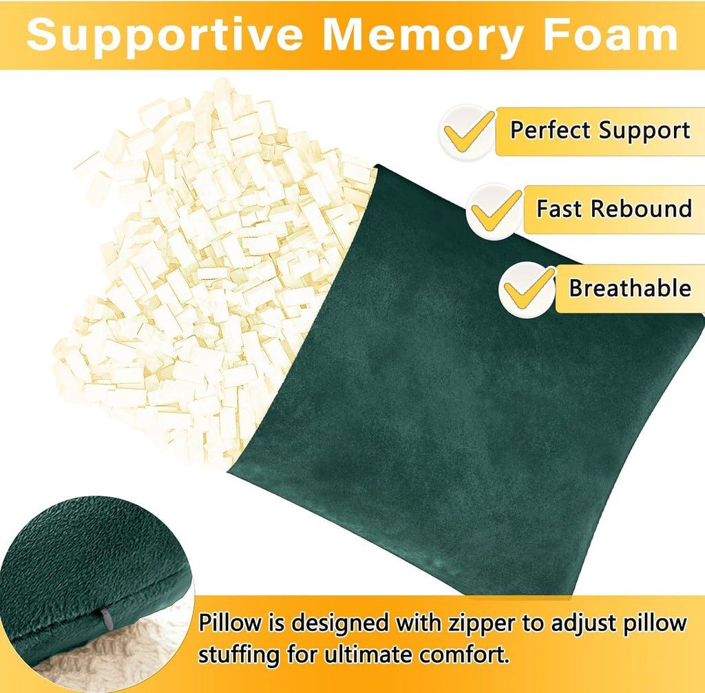 1 MIDDLE ONE 2 Pack Small Pillow, Memory Foam Mini Pillow 11 X 7 Inches for Travel, Sleeping, Nap and Neck, Knee, Lumbar Support, Tiny…