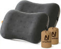 Inflatable Camping Pillow - Ultralight Compact Air Pillow for Travel, Backpacking & Hiking - Ergonomic Neck & Lumbar Support - Portable…