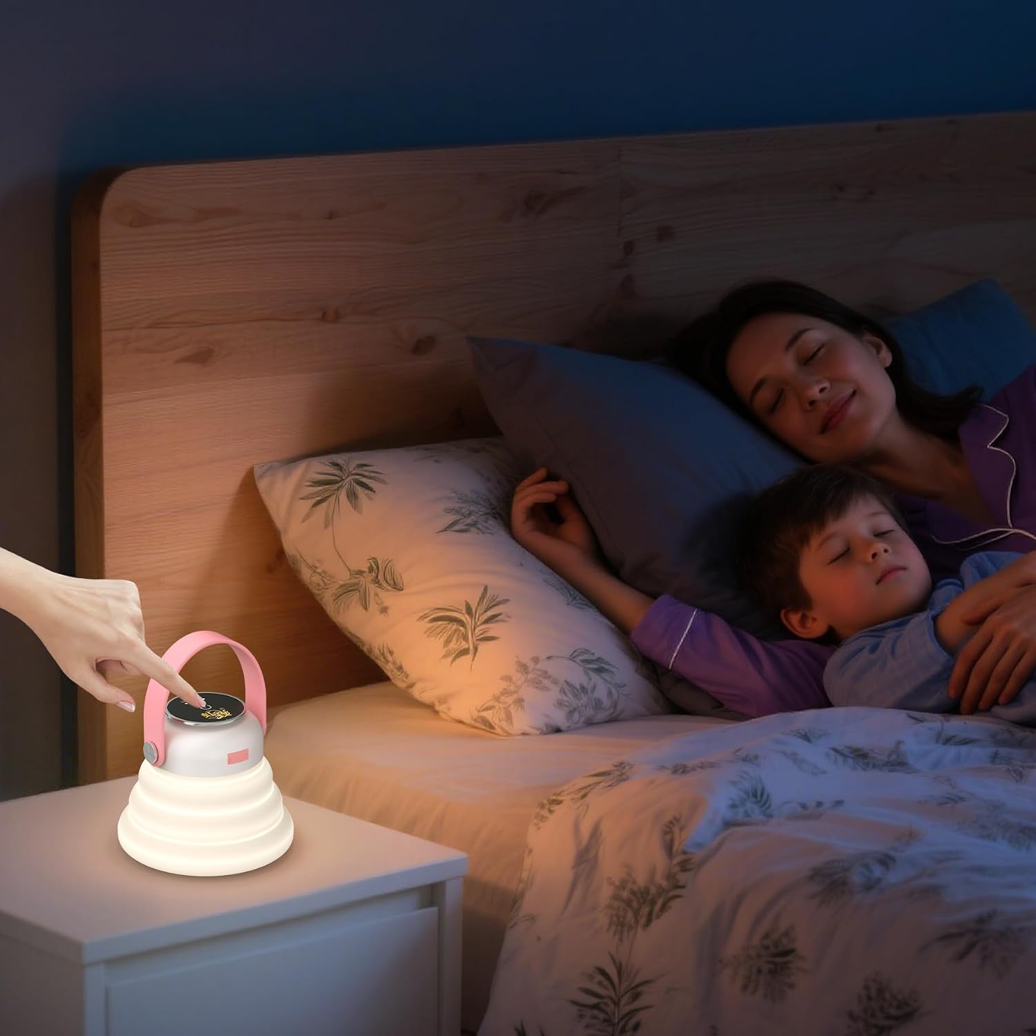 Wapentake® Baby Night Light, Featuring 12 Color Options and stepless dimming, Made of Soft Silicone, Foldable for Storage, and…