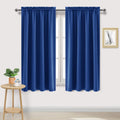 Dwcn Blackout Curtains Room Darkening Thermal Insulated Bedroom Curtains Window Curtain Panels, 52 x 63 inches Long, Set of 2 Classic Blue…