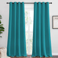 Nicetown Room Darkening Curtains 96 inch Length 2 Panels, Thermal Insulated Grommet Blackout Curtains for Modern Casual Elegant Bedroom Kid…