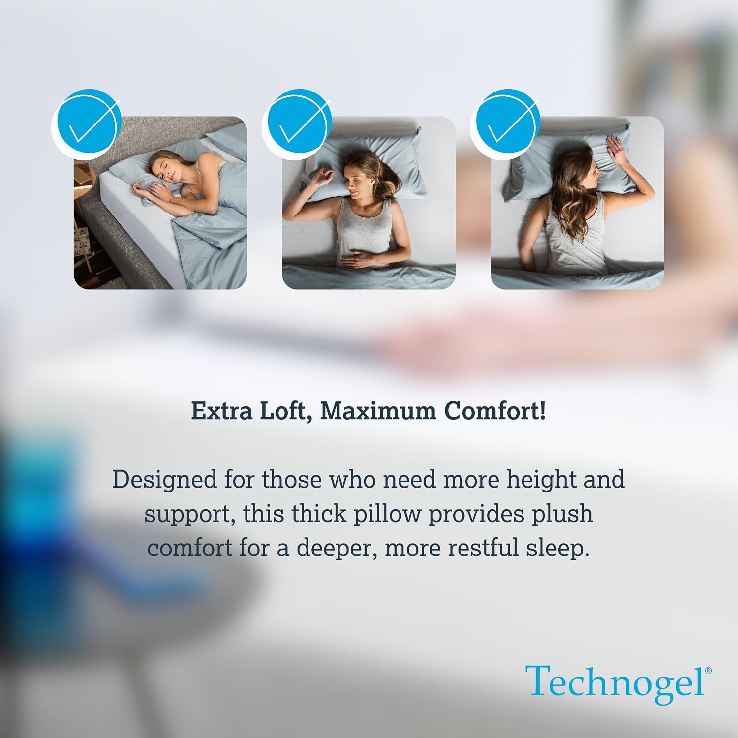 Technogel Deluxe Cooling Gel Pillow - Patented Cooling Technology, Odorless Memory Foam – Breathable Ergonomic Support for Side & Back Slee…