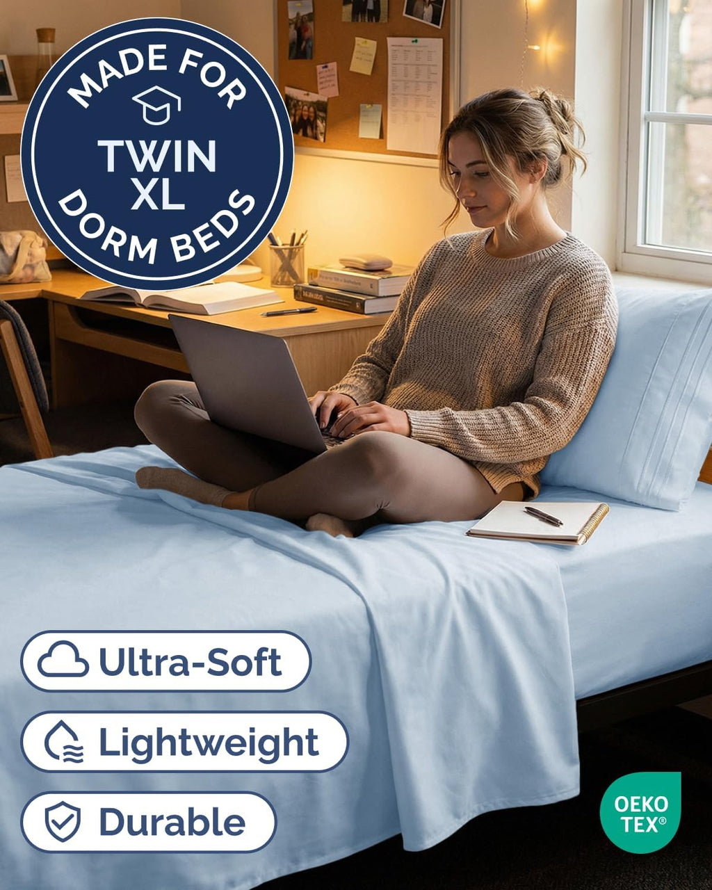 Twin XL Size 3 Piece Sheet Set - Comfy Breathable & Cooling Sheets - Hotel Luxury Bed Sheets for Women & Men - Deep Pockets, Easy-Fit…