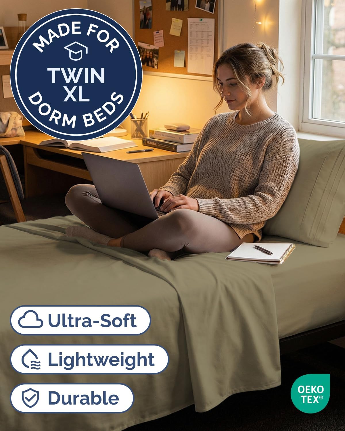 Twin XL Size 3 Piece Sheet Set - Comfy Breathable & Cooling Sheets - Hotel Luxury Bed Sheets for Women & Men - Deep Pockets, Easy-Fit…