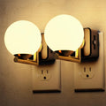 L LOHAS LED Night Lights Plug Into Wall 2 Pack, Dusk to Dawn Sensor, 3000K Nightlight, 0-100LM Adjustable Brightness, Plug in Night Light…