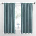 NICETOWN Greyish Blue Blackout Curtains Panels for Window, Thermal Insulated Rod Pocket Blackout Drapes/Draperies for Living Room (2…