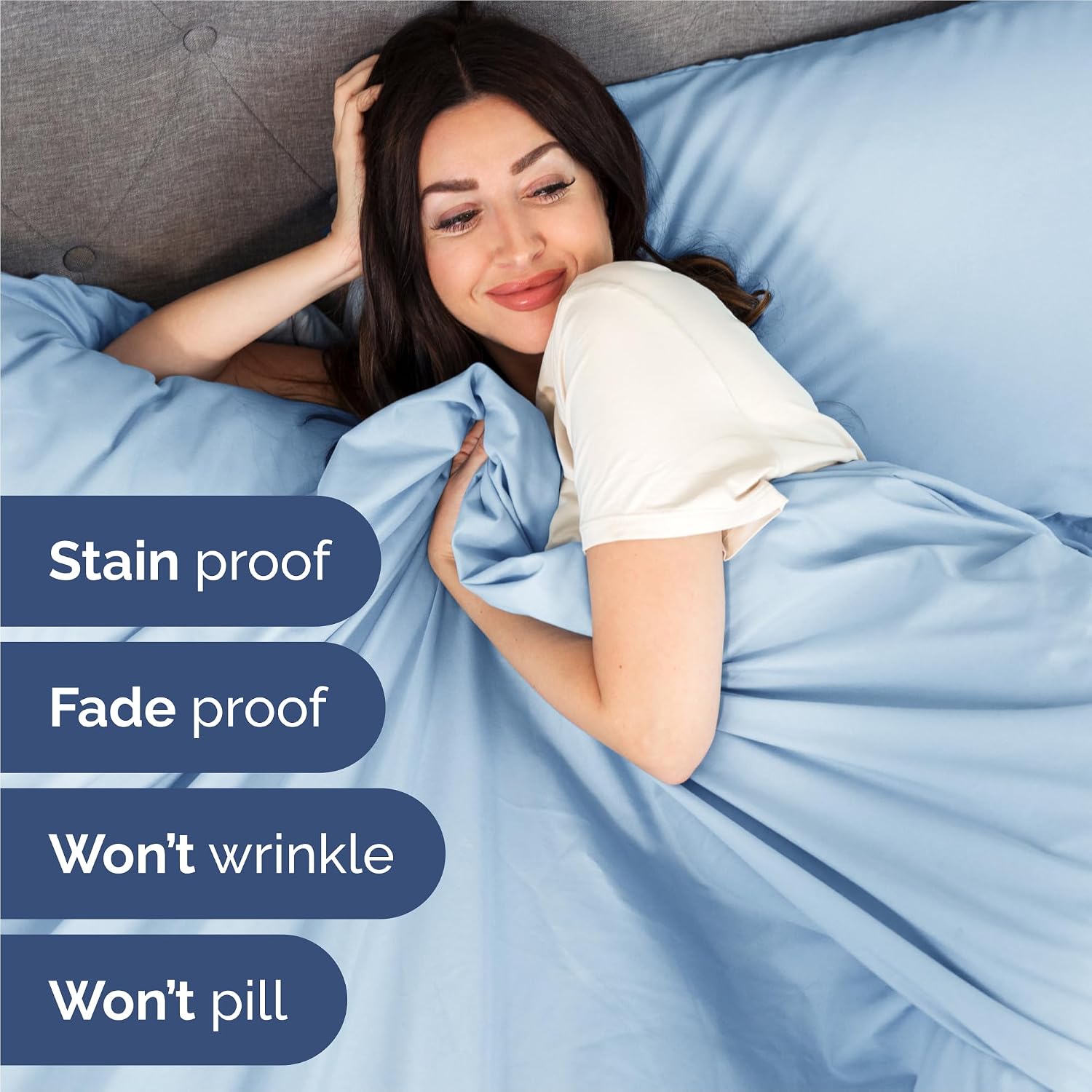 King Size 4 Piece Sheet Set - Comfy Breathable & Cooling Sheets - Hotel Luxury Bed Sheets for Women & Men - Deep Pockets, Easy-Fit, Soft…
