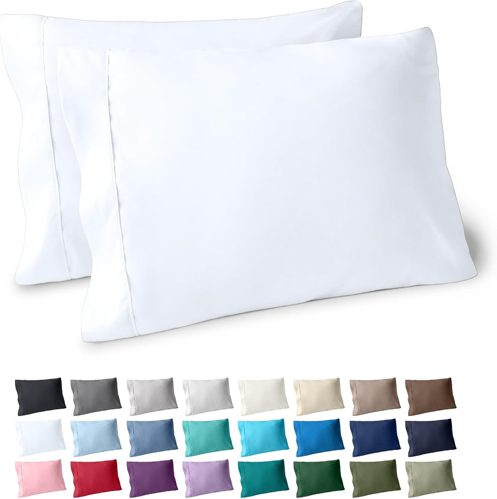 BareHome Bare Home Microfiber Pillow Cases - Standard/Queen Size - Cooling Pillowcases - Double Brushed - 2 Pack - easy maintenance…