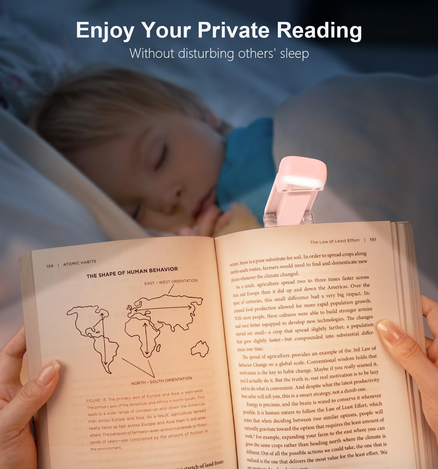 Gritin Reading Light, Rechargeable Book Light for Reading in Bed - Eye Caring 3 Color Temperatures, 5-Level Dimmable Brightness, Long…