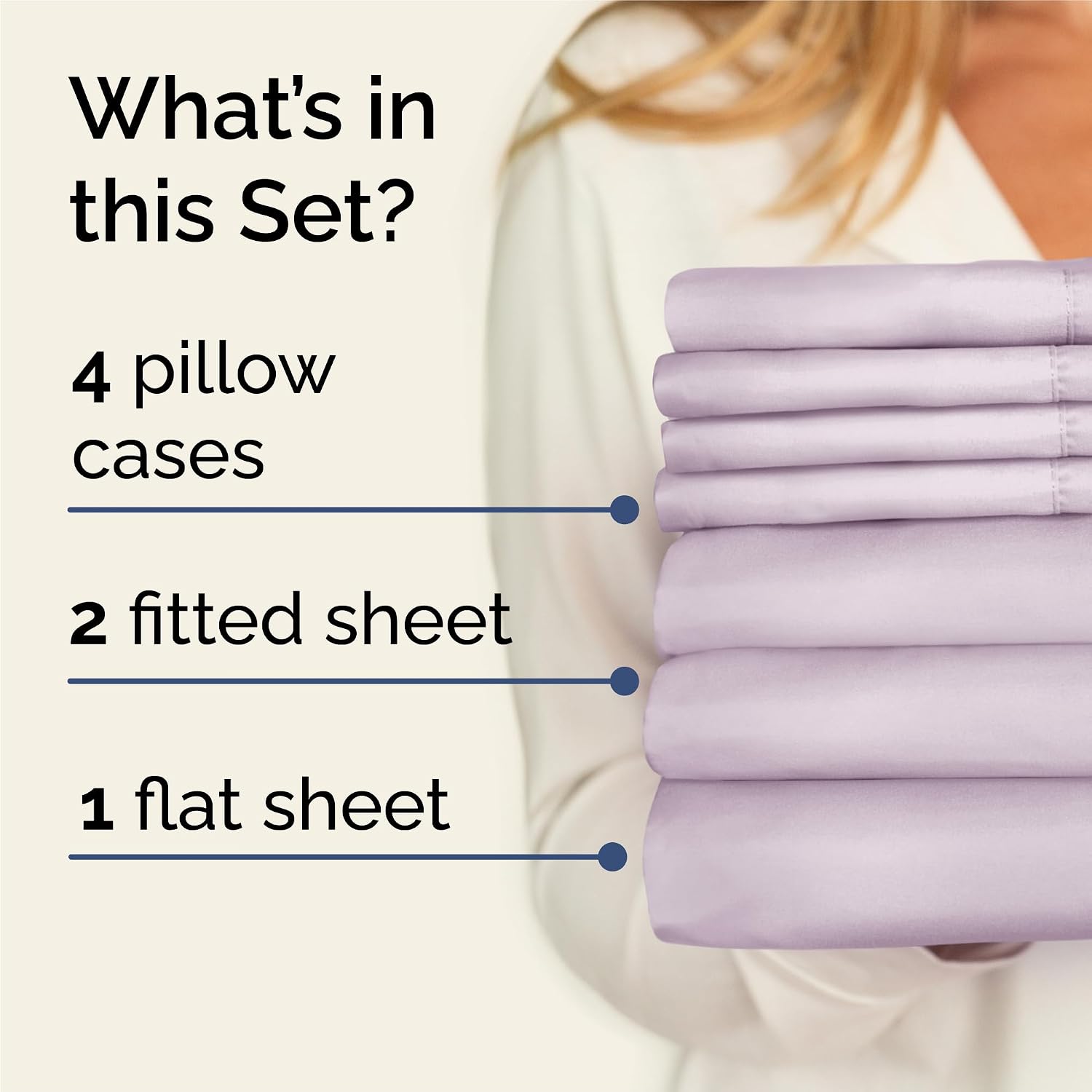 Split King 7 Piece Sheet Set - Comfy, Breathable & Cooling - Hotel Luxury Bedding for Women, Men, Kids, Teens and Children - 1 Flat & 2…