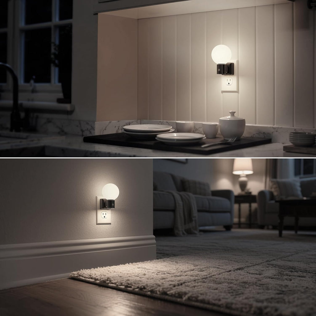 DORESshop Moon Night Light, Night Lights Plug into Wall, Dusk-to-Dawn Sensor, 3D Design 5000K Daylight White, Dimmable Nightlights Indoor…