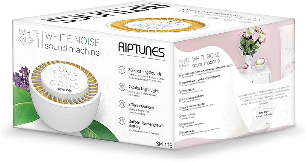 White Noise Sound Machine w/ 36 Soothing Sounds, SM136 Enjoy Your Sleep with This Great Noise Machine