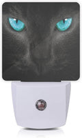 Cat Night Light, Black Cat Eye Plug-in Night Lights with Dusk-to-Dawn Sensor for Girlfriend/Boyfriend Gift Sleep Friendly lamp for…