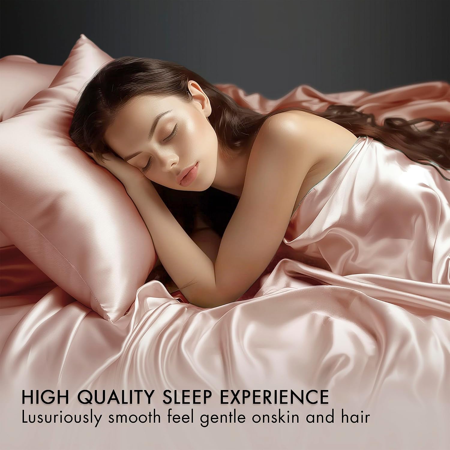 Madisonpark Madison Park Satin Sheets Twin Size, Luxurious Silky Bed Sheets, Elastic 14" Pocket fits up to 16" Mattress, Wrinkle-Free, Soft…