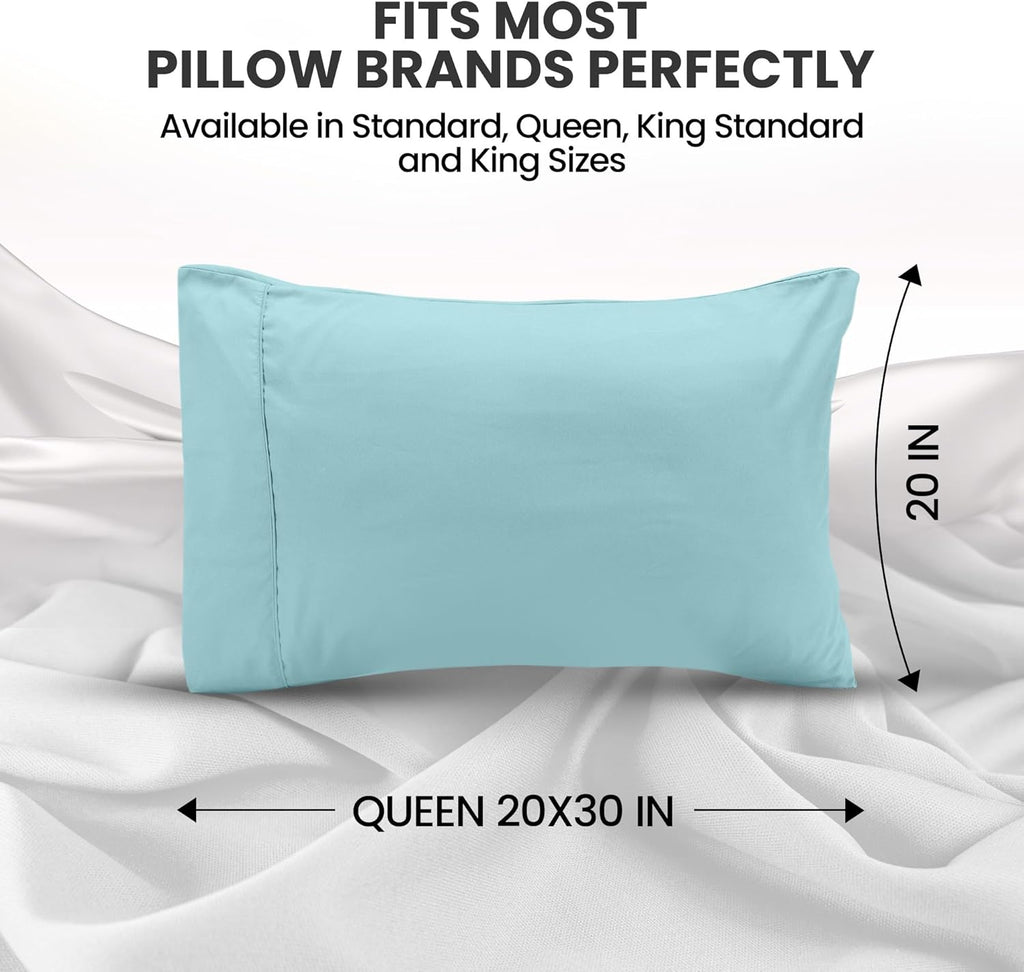 Utopiabedding Utopia Bedding Queen Pillow Cases - 2 Pack - Envelope Closure - Soft Brushed Microfiber Fabric - Shrinkage and Fade Resistant…