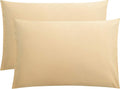 FLXXIE Pillow Cases Queen, Soft Microfiber Pillow Covers with Envelope Closure, Wrinkle Resistant Pillowcases, 2 Piece Set, 20x30, Light…