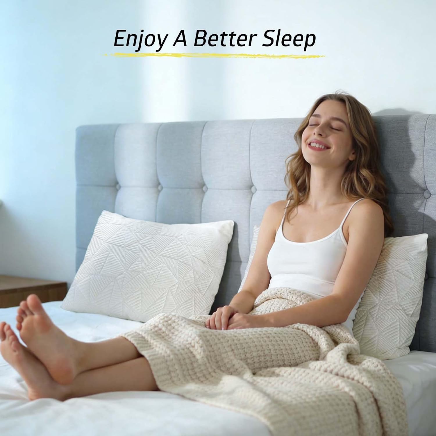 BETU Cooling Pillows Queen Size Set of 2, Shredded Memory Foam Pillows Cool for Hot Sleepers, Adjustable Firm Soft Support Bed Pillows…