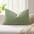 KevinTextile Kevin Textile Spring 16x24 Inch Pillow Cover 1 Pack Boho Decorative Soft Striped Corduroy Lumbar Farmhouse Solid Color Accent…