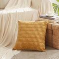 Fancy Homi Decorative Throw Pillow Covers for Bed Couch Bedroom Bench, Soft Corduroy Solid Pillow Case, Rustic Farmhouse Boho Room…