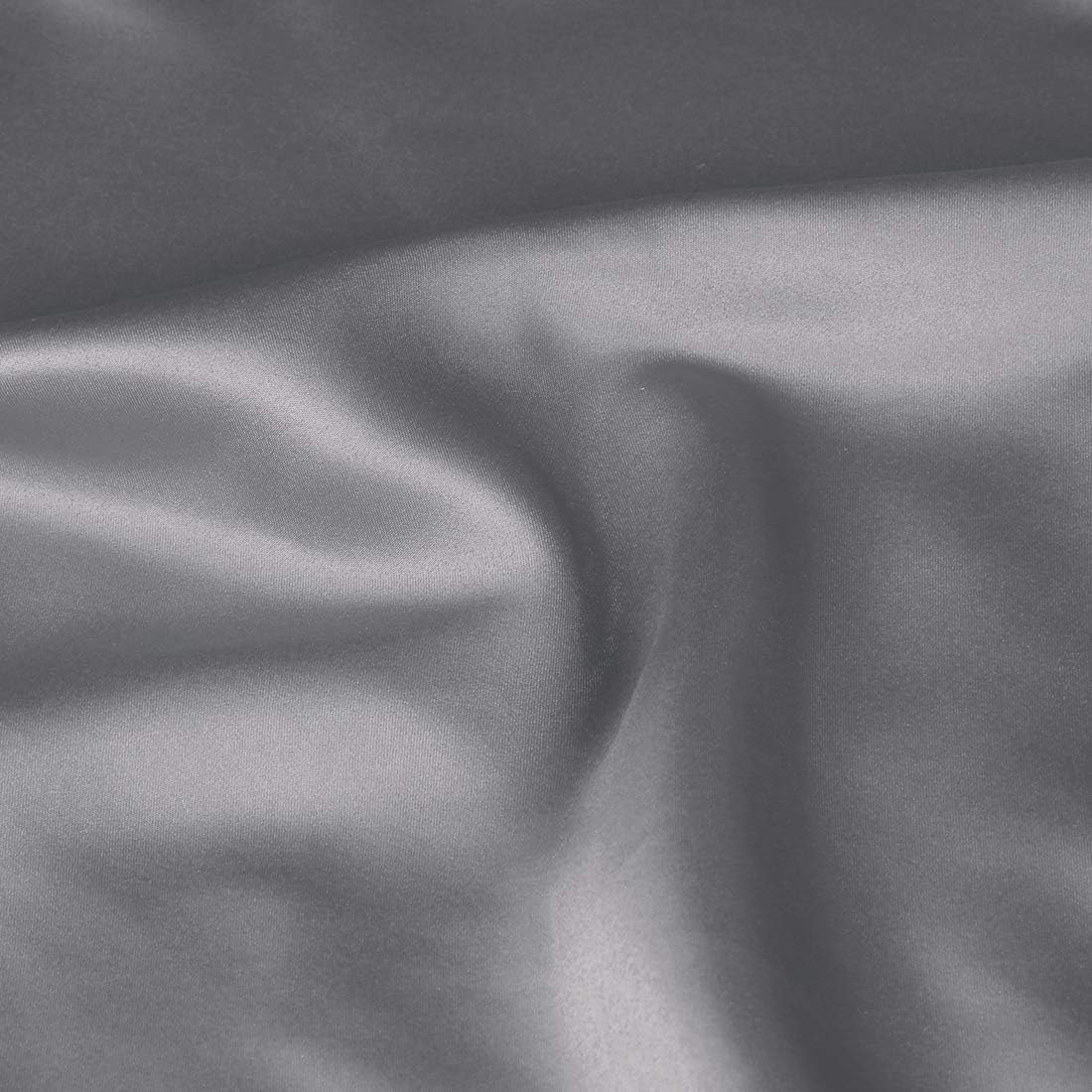 PiccoCasa 2 Pack Satin Pillowcase for Hair and Skin, Euro Sham Pillow Covers Soft Silky Oxford Pillow Cases with Envelope Closure Queen(20"…