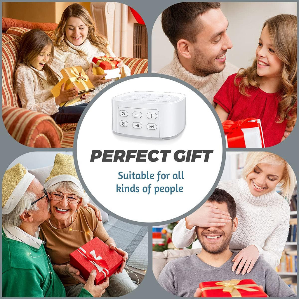 Sleepbox Sleep White Noise Sound Machines with 25 Soothing Sounds 36 Volume Levels 5 Timers Visible Sound Catalog Portable Size Memory…