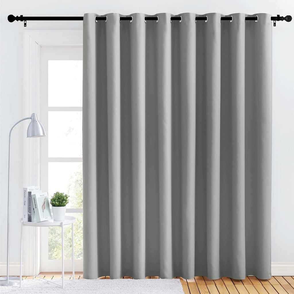 NICETOWN Closet Curtains Sound Blocking, Bedroom Privacy Room Divider Curtain Screen Partitions, Thermal Insulated Blackout Patio Sliding…